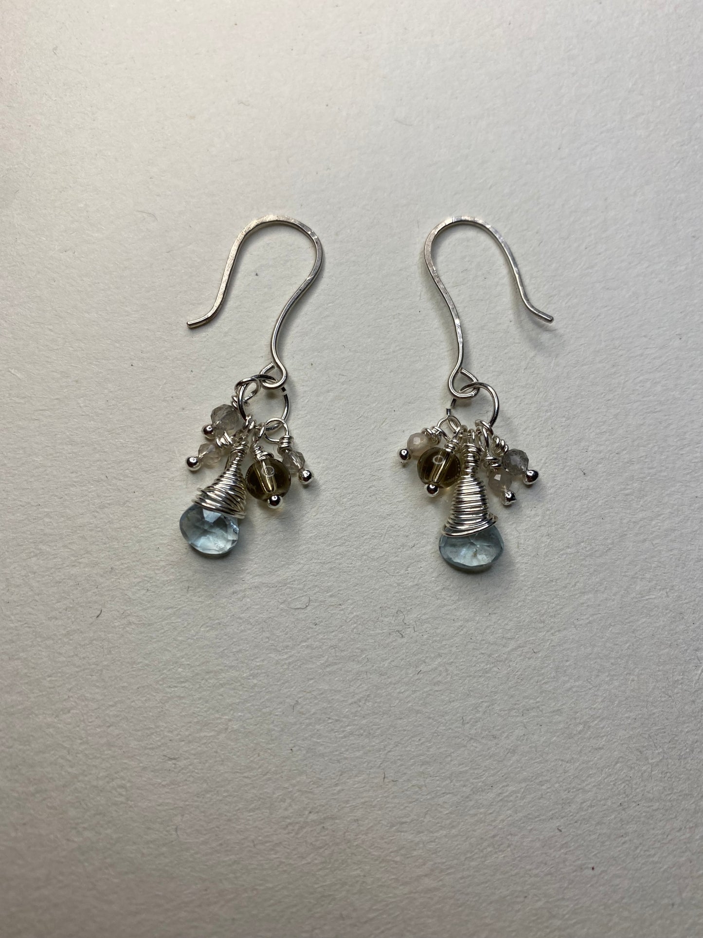 Wire Wrapped Drop Earrings