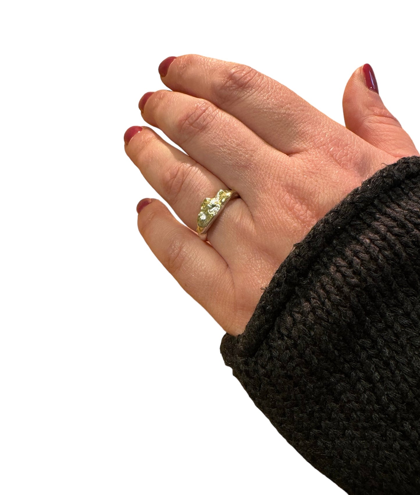 Golden Mountain Range Ring