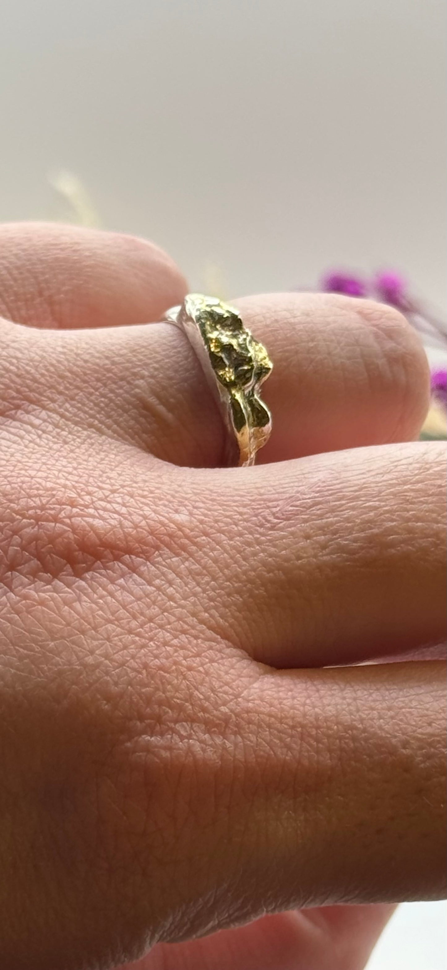 Golden Mountain Range Ring