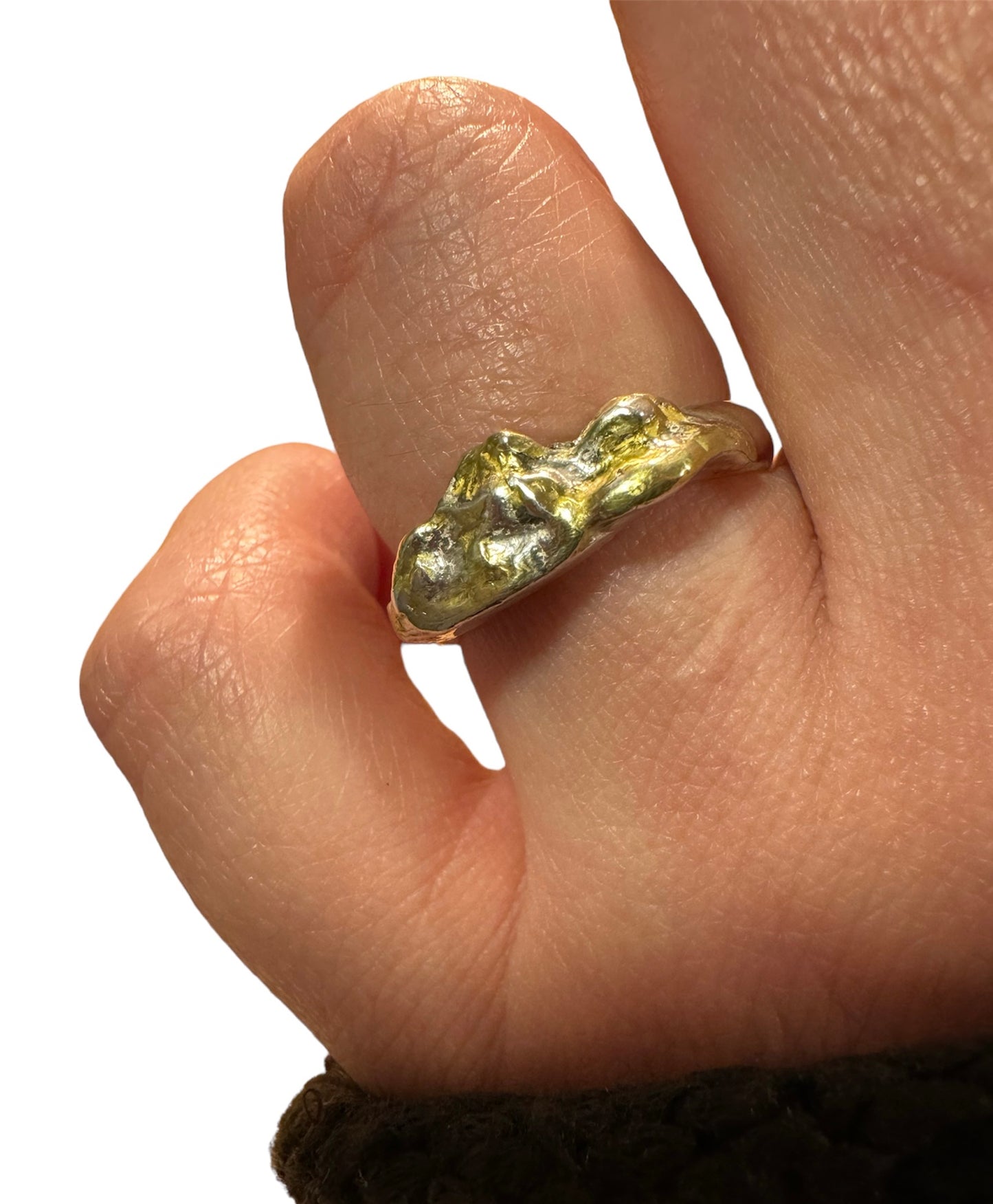 Golden Mountain Range Ring