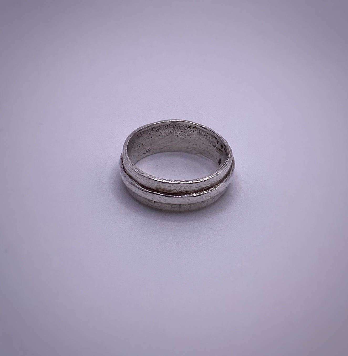 Silver Double Band Ring