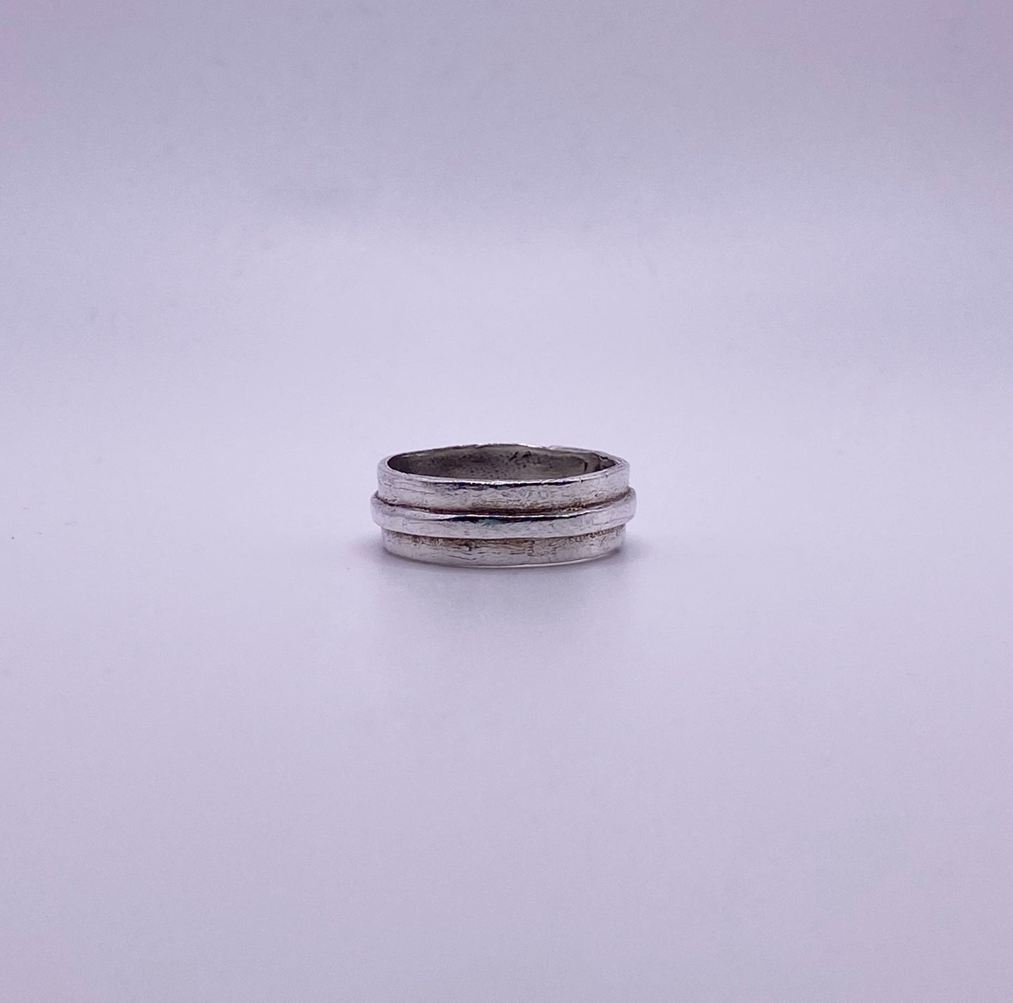 Silver Double Band Ring