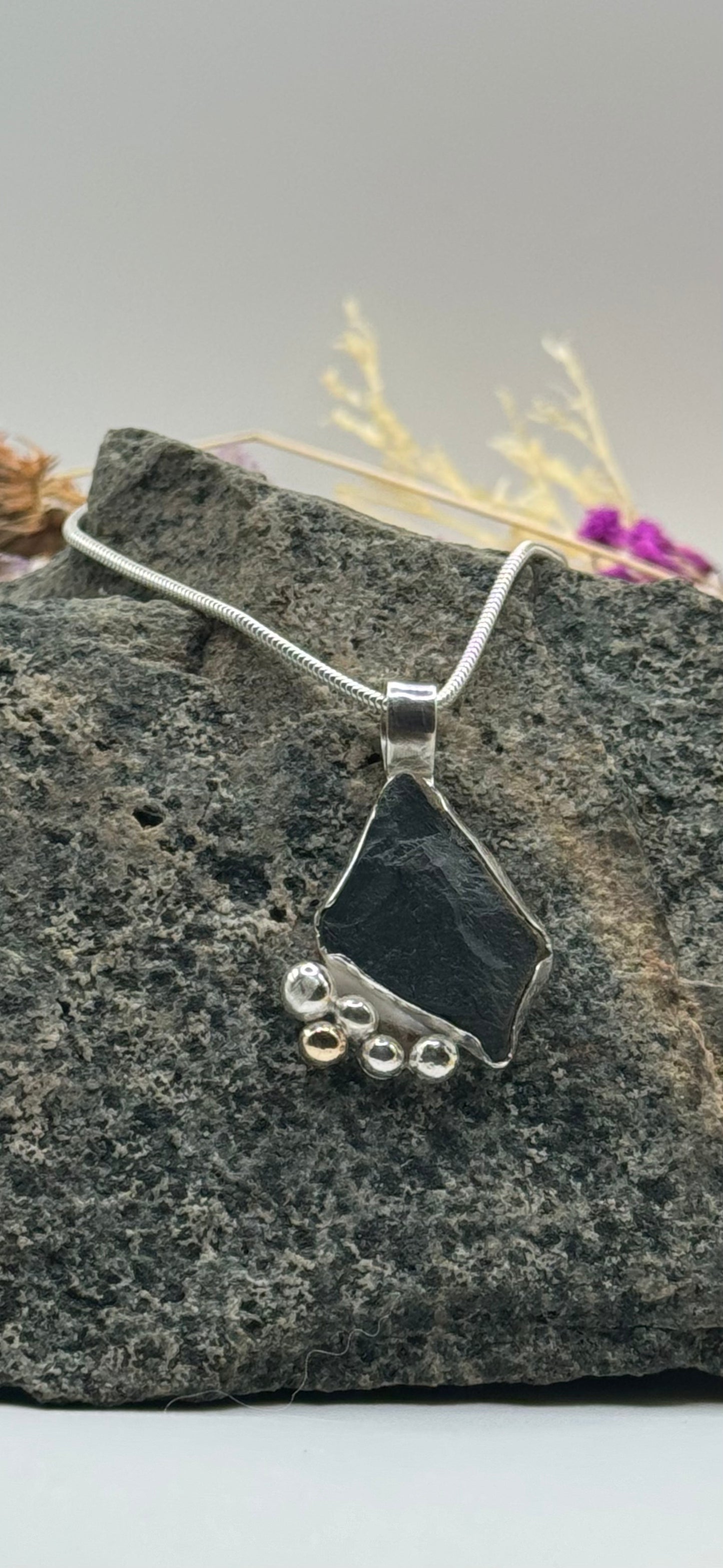 Skiddaw Pendant with Silver and Gold Accents