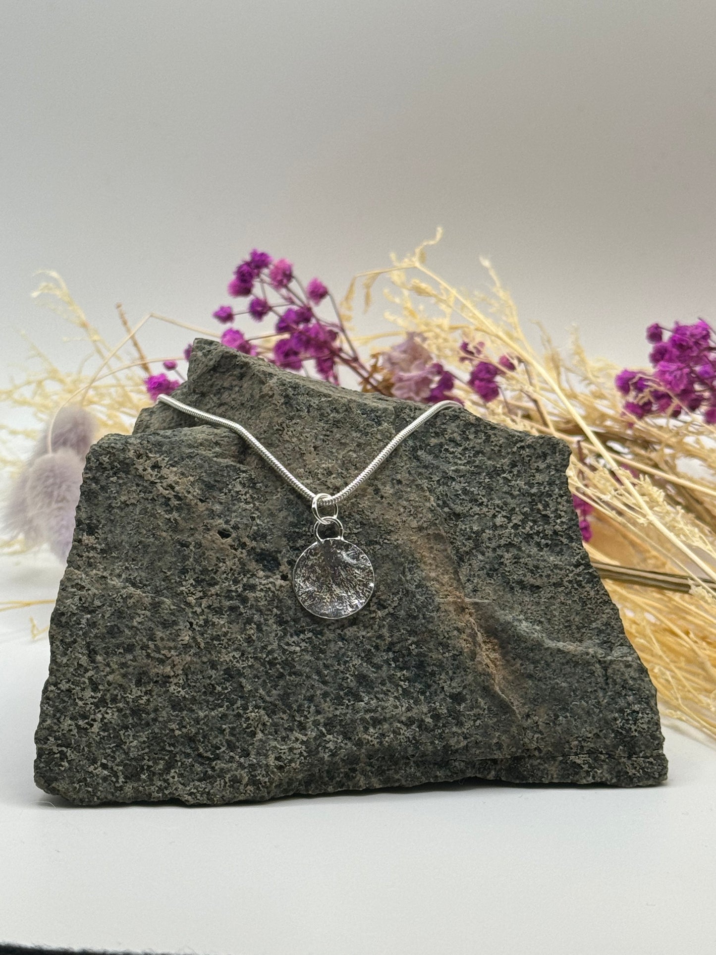 Simple Rock Textured Pendant
