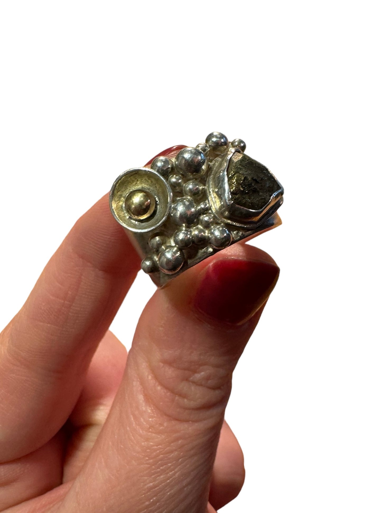 Lake District Granulation Ring in Silver and Gold