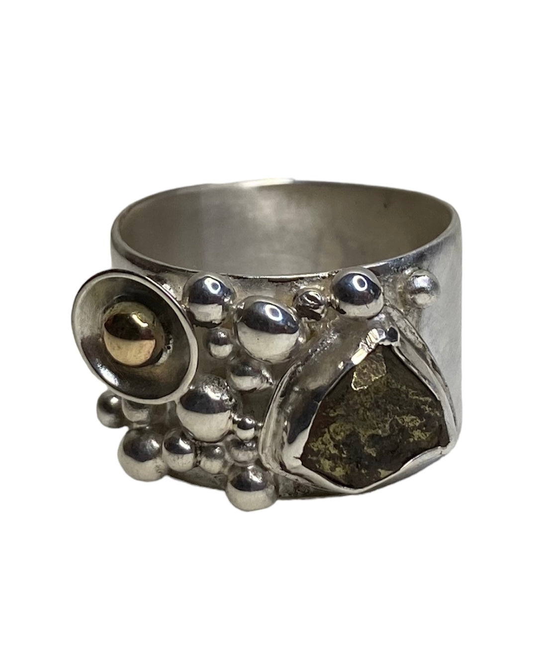 Lake District Granulation Ring in Silver and Gold
