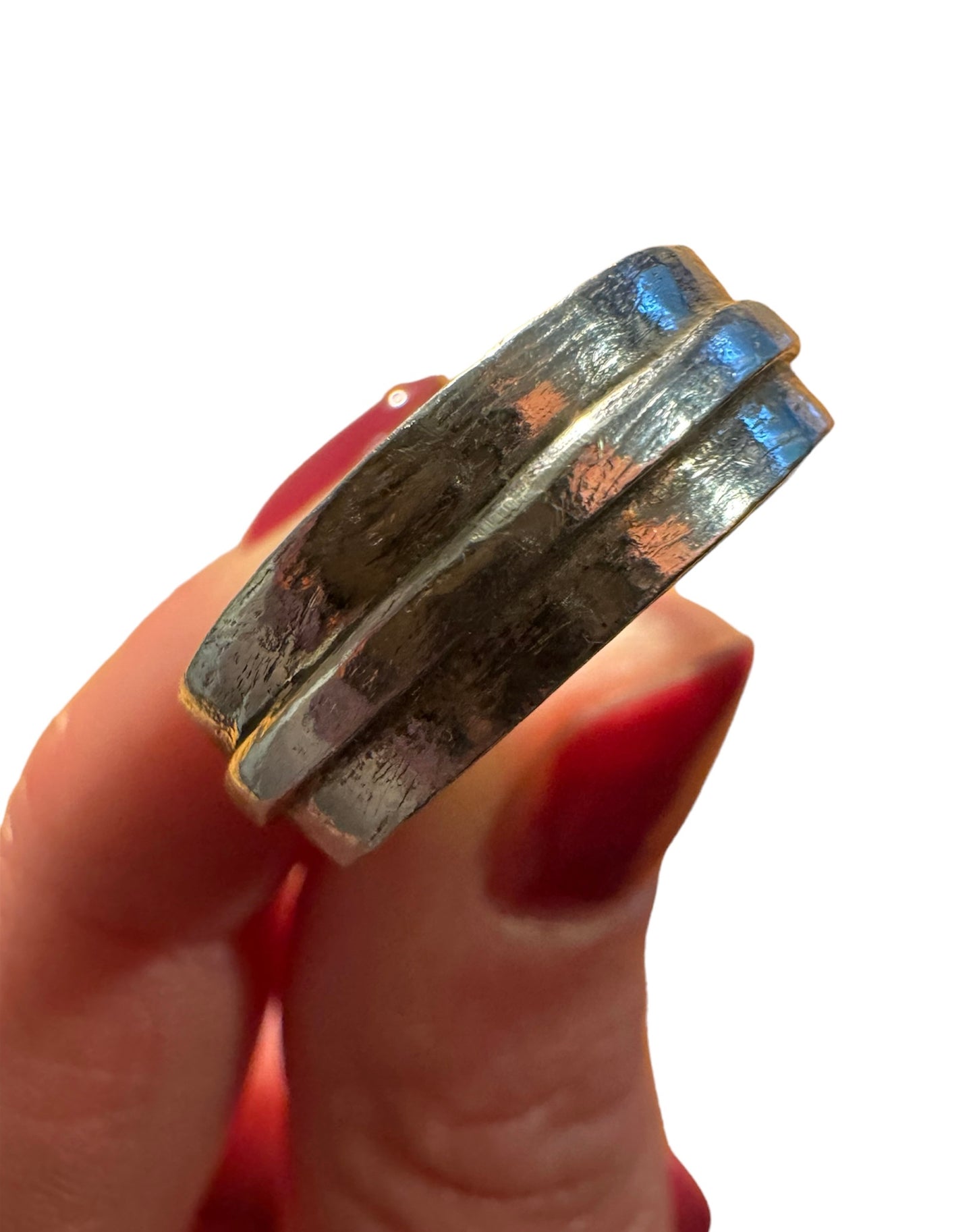 Silver Double Band Ring