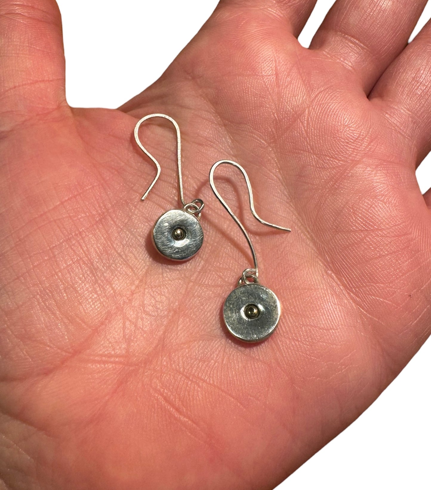 Gold Nugget Drop Earrings