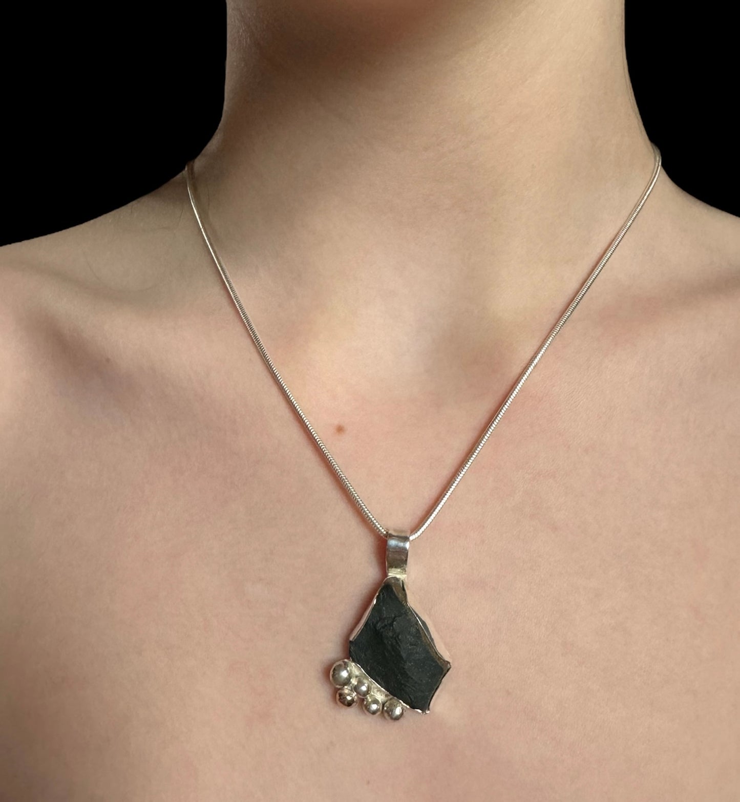 Skiddaw Pendant with Silver and Gold Accents