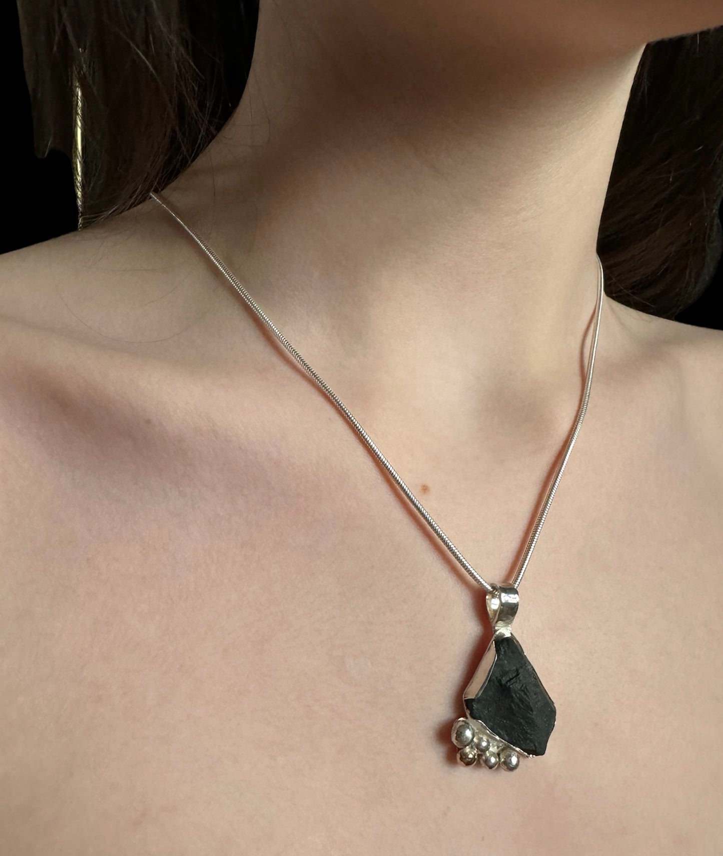 Skiddaw Pendant with Silver and Gold Accents