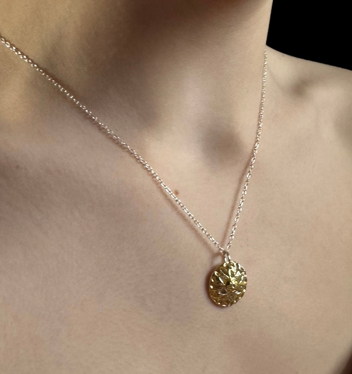 Golden Flower Pendant