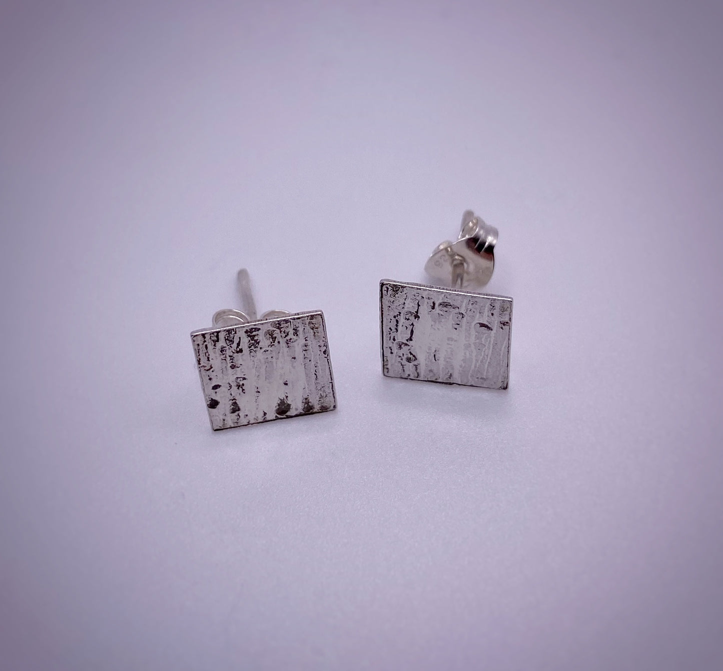 Hammered Square Studs