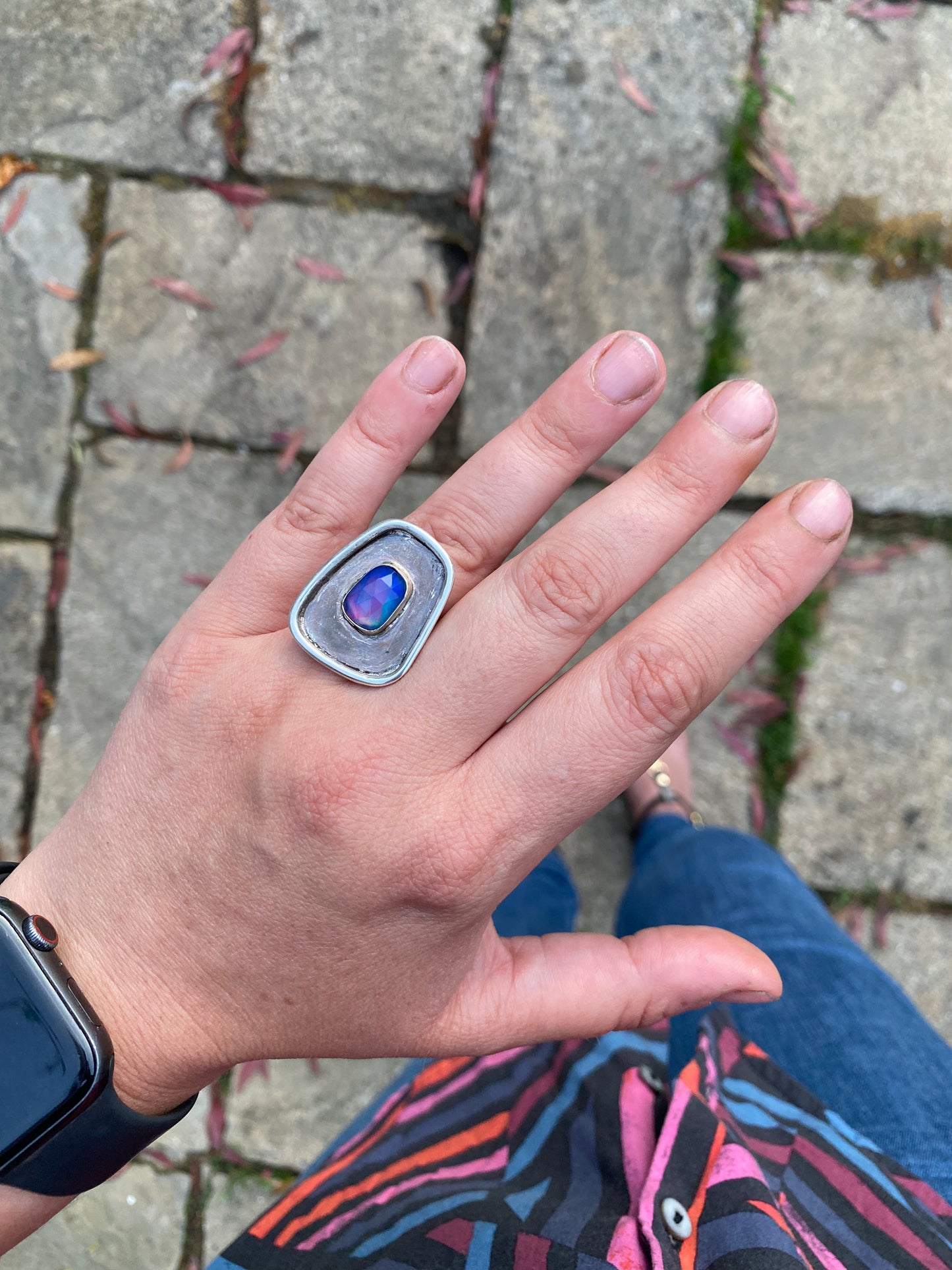 Opalite Shadow Box Ring