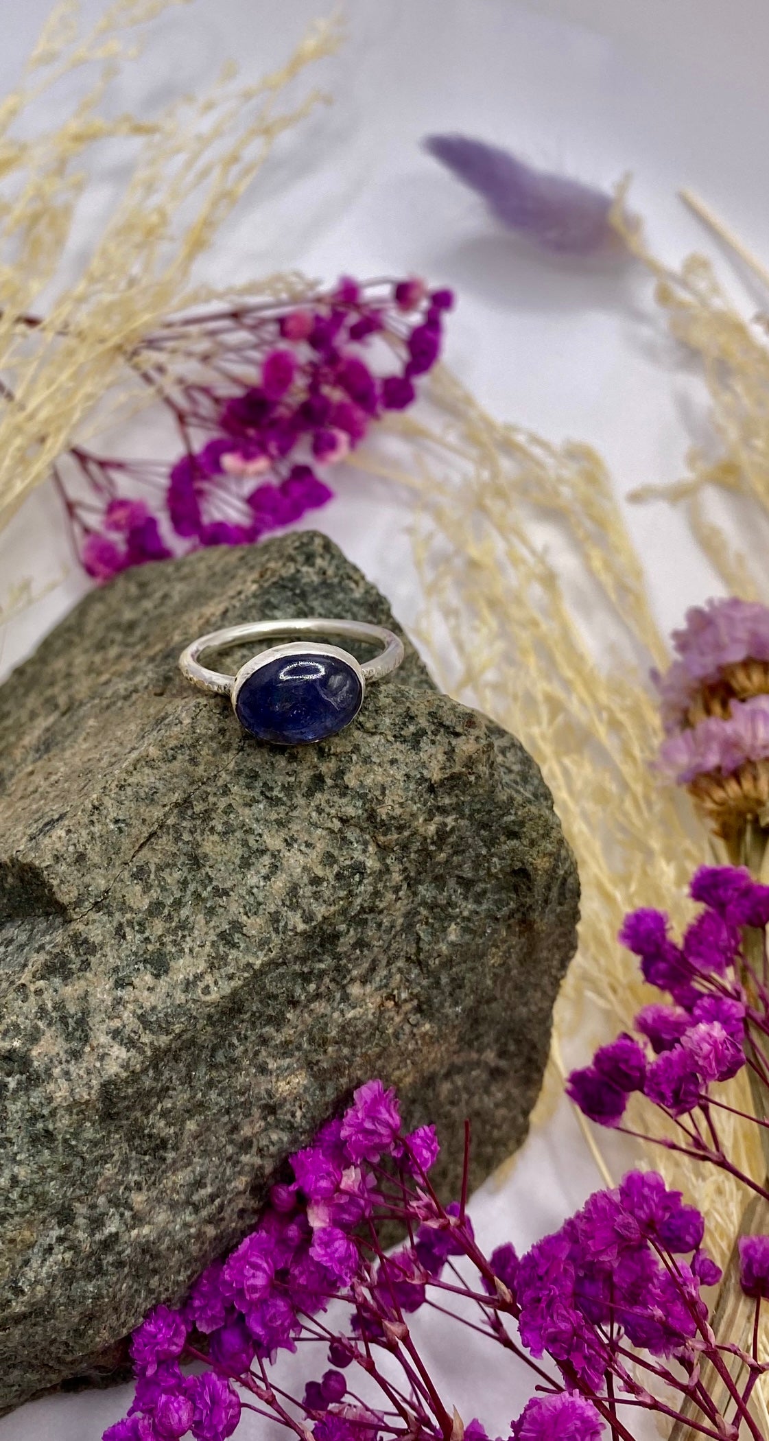 Tanzanite Silver Ring