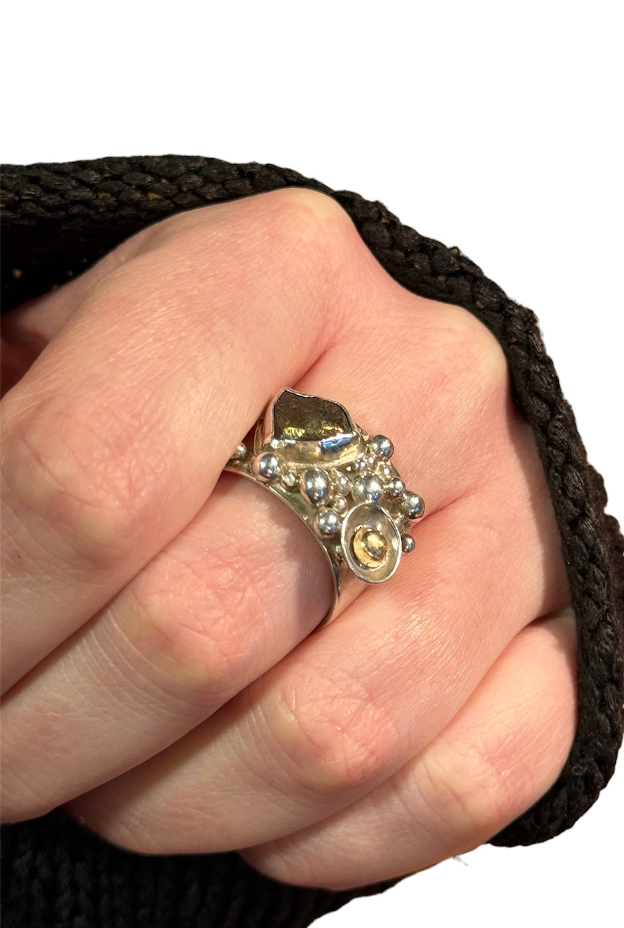 Lake District Granulation Ring in Silver and Gold