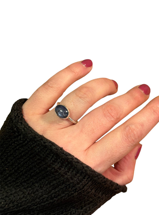 Tanzanite Silver Ring