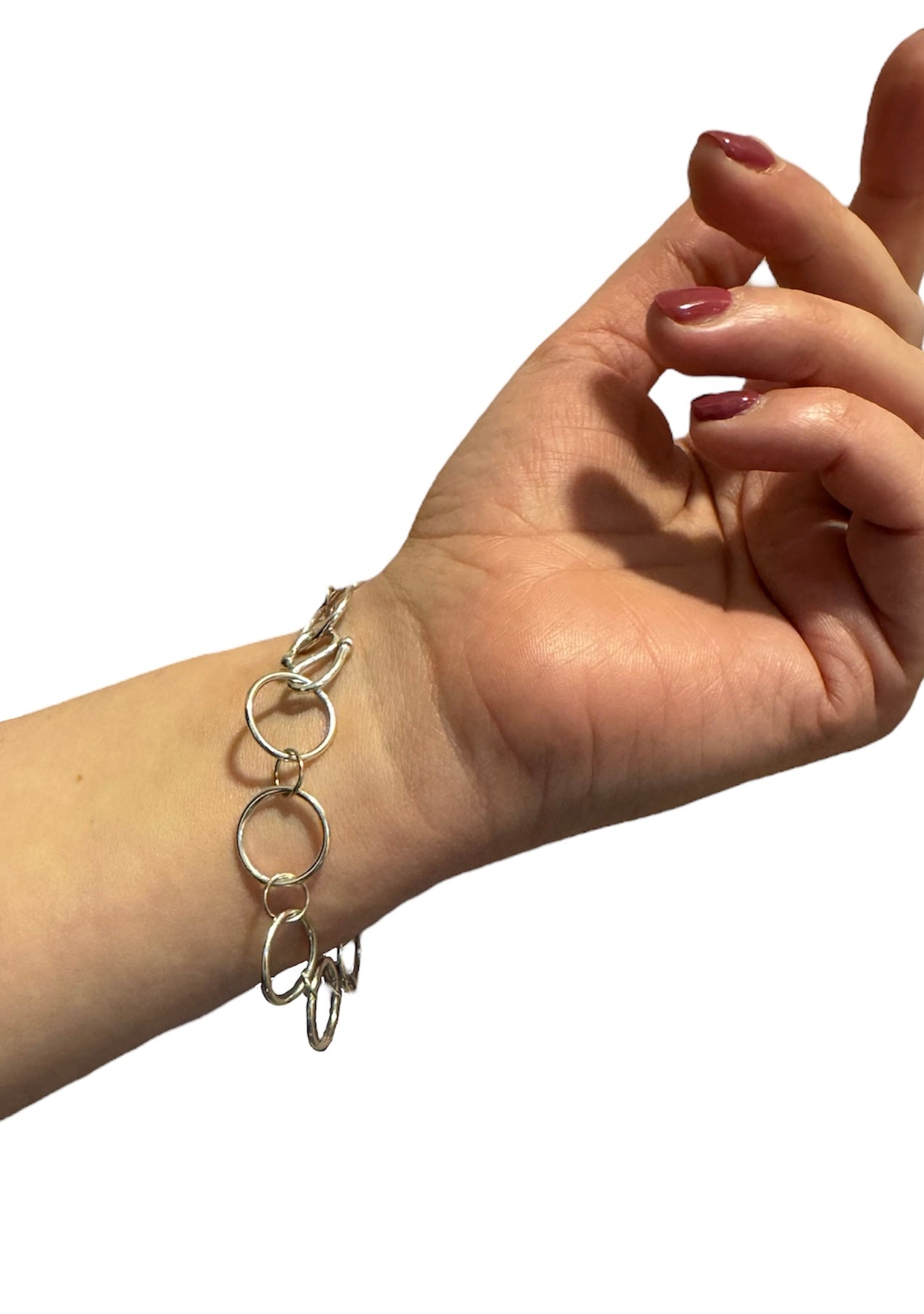 Silver and Gold Rings Bracelet